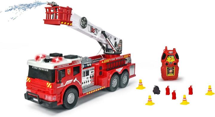 Actual product image Dickie Fire engine with ladder and water shower