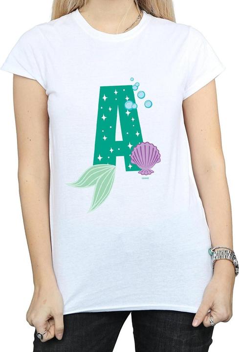 Actual product image Disney Womens/Ladies Alphabet A Is For Ariel Cotton T-Shirt (M)