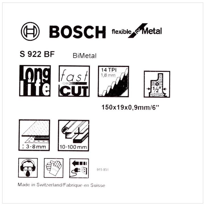 Image du produit Bosch Professional Zubehör Lame de scie à sabre