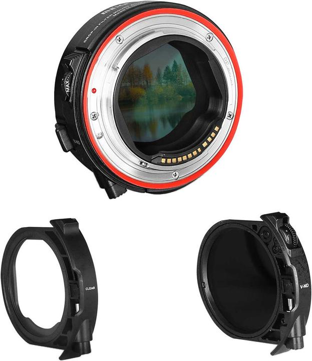 Image du produit Meike Adaptateur Drop in Filter Mount EF vers EOSR (avec filtre ND variable)