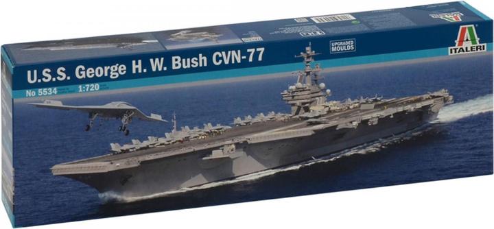 Actual product image Italeri U.S.S. George H.W: Bush CVN 77