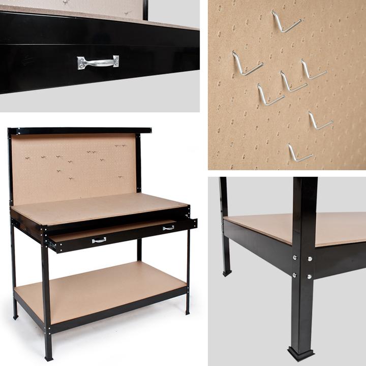 Immagine prodotto tectake Banco da lavoro (60 cm, 120 cm)