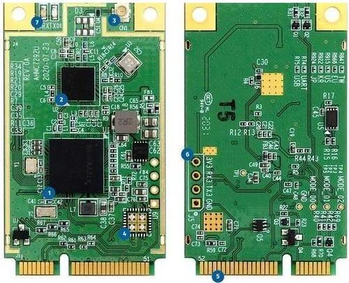 Actual product image Alfa Network AHMC7292S WiFi HaLow™ mini PCIe module