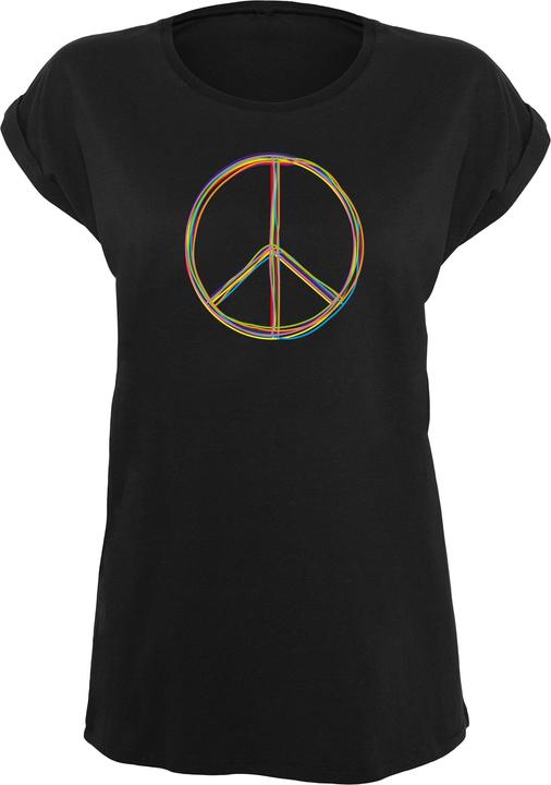 Merchcode Peace Multicolor with Ladies Basic T-Shirt - 173337