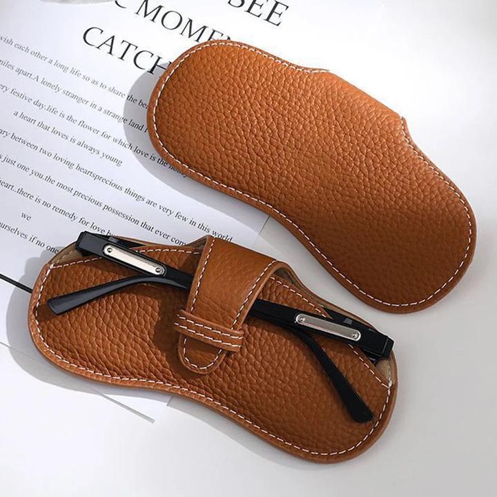 Produktbild Only-Bags.Store PU Leder tragbare Brillen Tasche Sonnenbrille Lagerung Taschen Auto Brille Schutzhülle