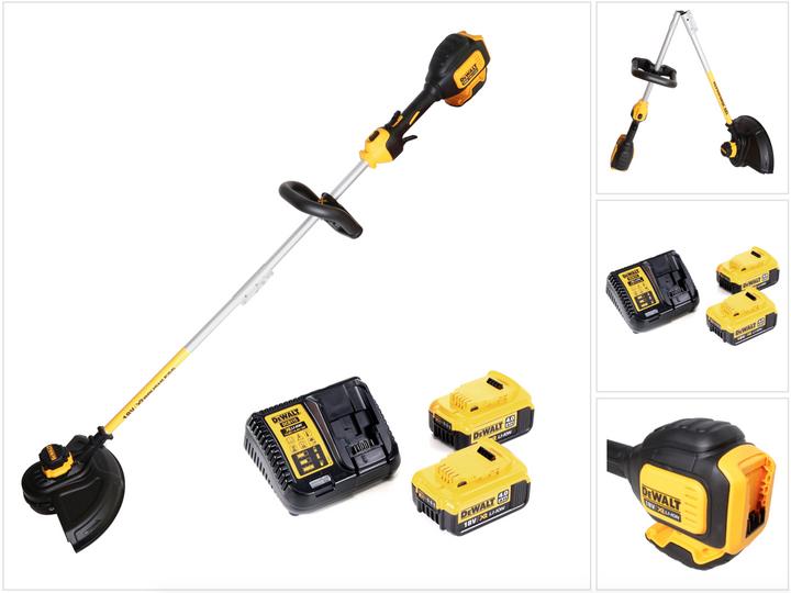 Image du produit DeWalt DCM 561 PBS 18 V Brushless Li-Ion Débrousailleur sans fil + 2x Batteries DCB 182 18V - 4 Ah (Fils coupe-herbe)