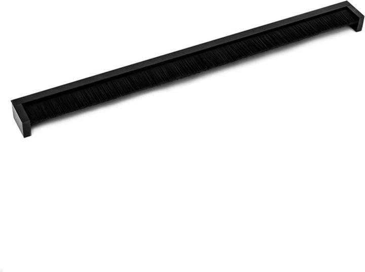 Produktbild TecLines TKB005 Tisch Kabeldurchlass einseitige Bürstendichtung 400mm, schwarz (Kabeldurchlass, 40 cm)