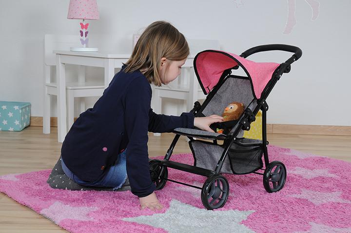 Actual product image Knorrtoys Liba doll buggy - jeans grey