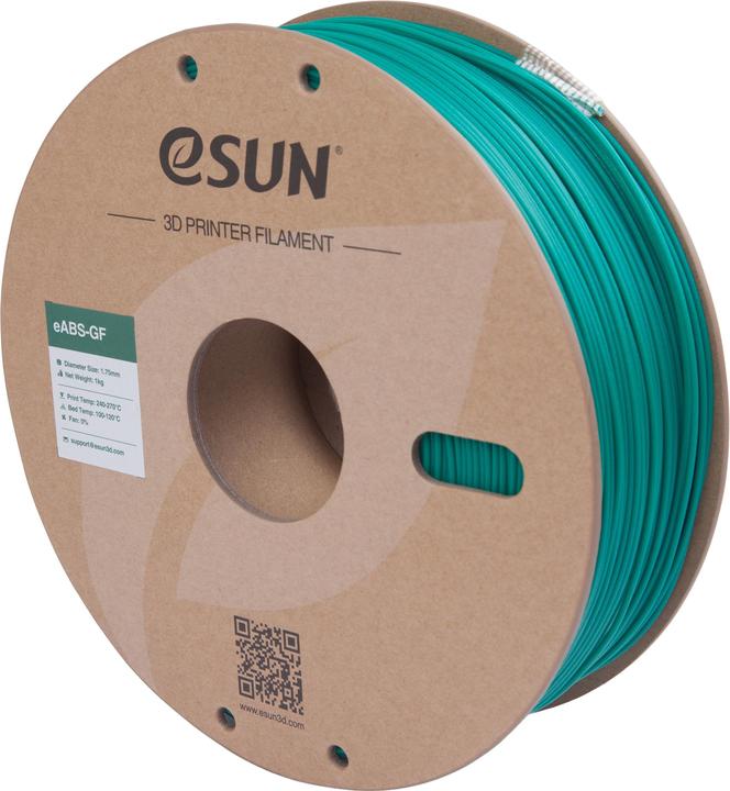 Produktbild eSUN eABS-GF Glasfaser Grün Filament 1.75mm 1Kg (ABS, 1.75 mm, 1000 g, Grün)