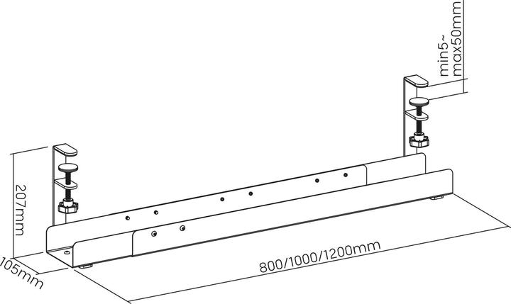 Produktbild InLine Kabelführungsschiene (Kabeldurchlass, 10.50 cm)