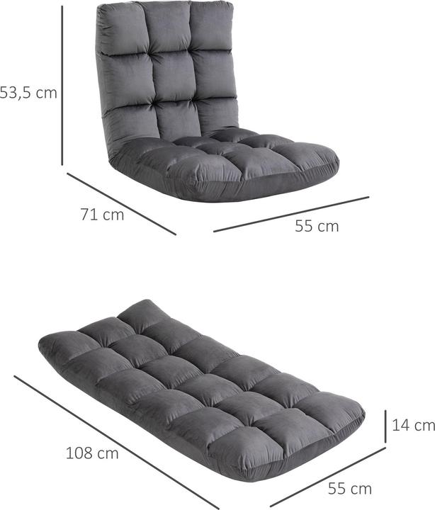 Produktbild Homcom Bodensessel 3-in-1