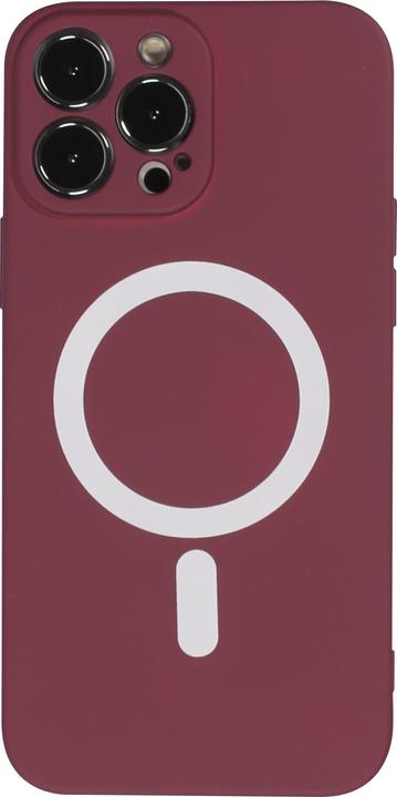 Produktbild PhoneLook Hülle Soft-Shell silikon cover mit MagSafe und Kameraschutz Bordeaux (Apple iPhone 13 Pro)