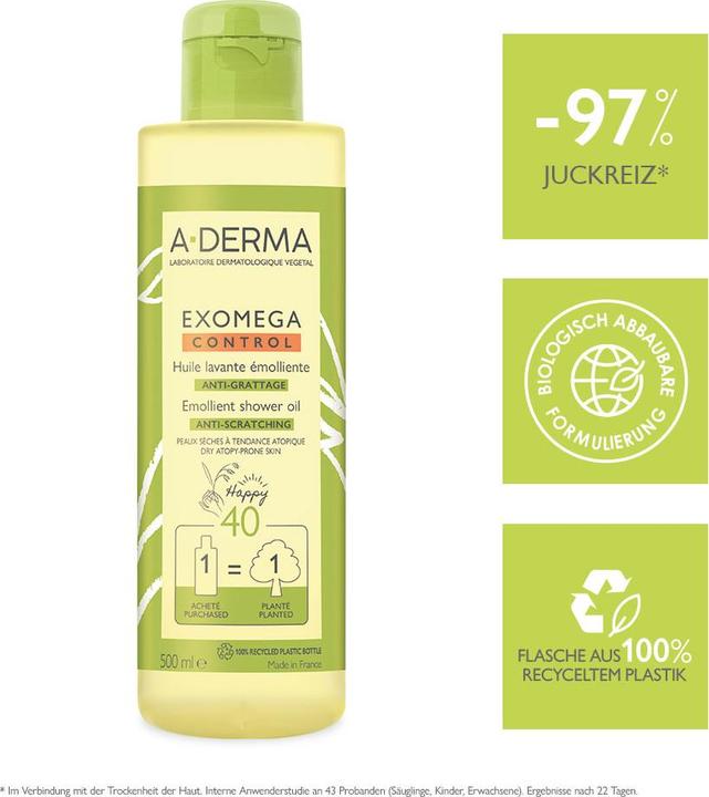 Immagine prodotto A-Derma Olio detergente EXOMEGA CONTROL (Petrolifera, 500 ml)