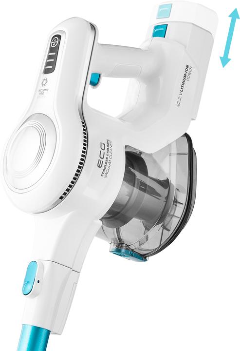 Image du produit ECG VT 3620 2in1 Jean Stick vacuum cleaner, Up to 40 minutes run time per charge