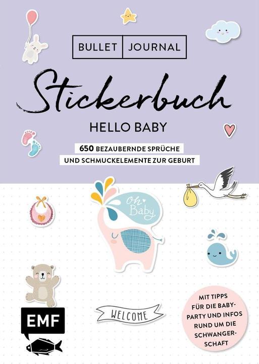 Immagine prodotto Bullet Journal Sticker Book Hello Baby: 750 adorabili detti ed elementi decorativi per la nascita