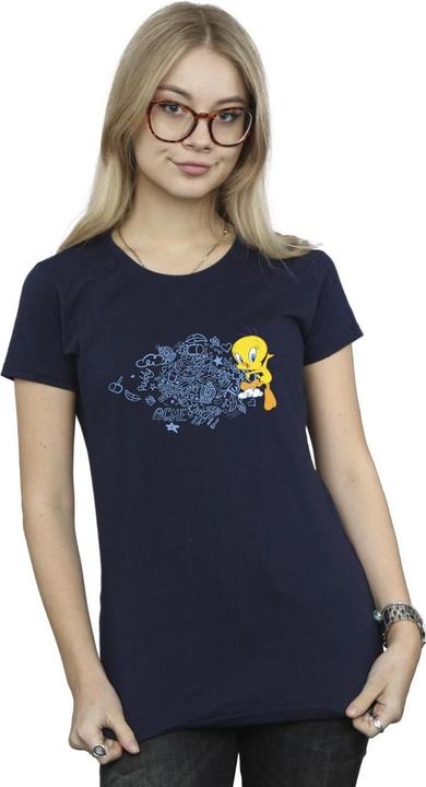 Immagine prodotto Looney Tunes ACME Doodles Tweety Maglietta Donna (L)