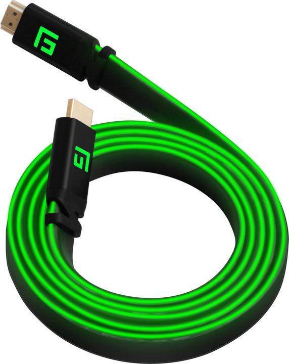 Immagine prodotto Floating Grip Cavo HDMI ad alta velocità 8K/60Hz LED 1,5m verde (1.50 m, HDMI)