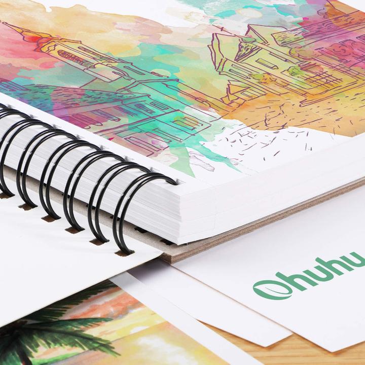 Actual product image Ohuhu Art sketchbook (22.5 x 21 cm, Plain, Soft cover)