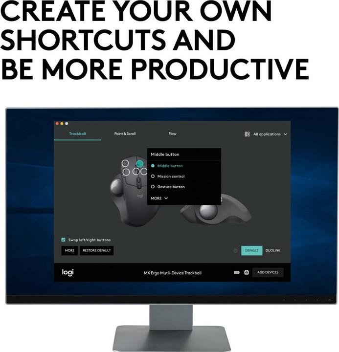 Produktbild Logitech MX Ergo (Kabellos)