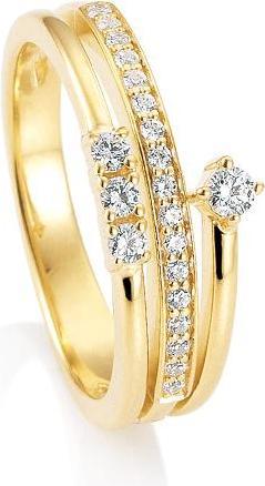 Actual product image Breuning RING - BRILL. 0,288 Ct. H/si (54, 585/14 K Gold)