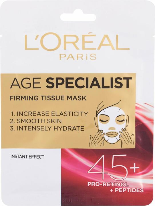 L'Oréal Paris Age Specialist 45 Firming Tissue Mask Textilni Maska Pro Okamzite Zpevneni A Vyhlazeni Pleti