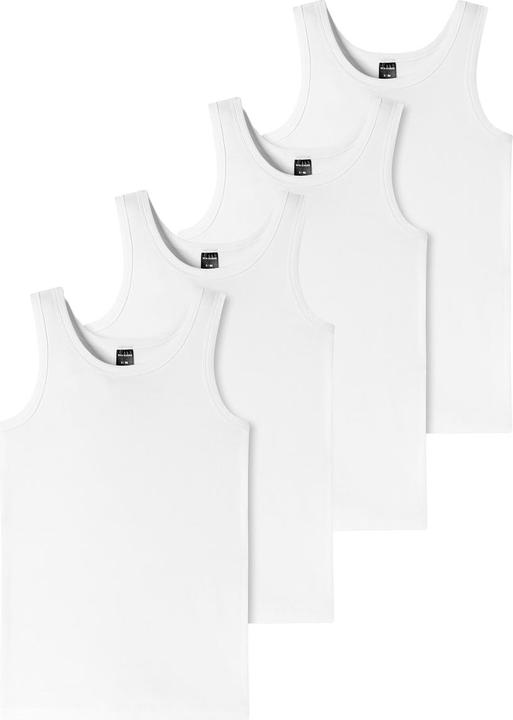 Actual product image Schiesser Pack of 4 Teens Boys - 95/5 Organic Cotton Undershirt (164)