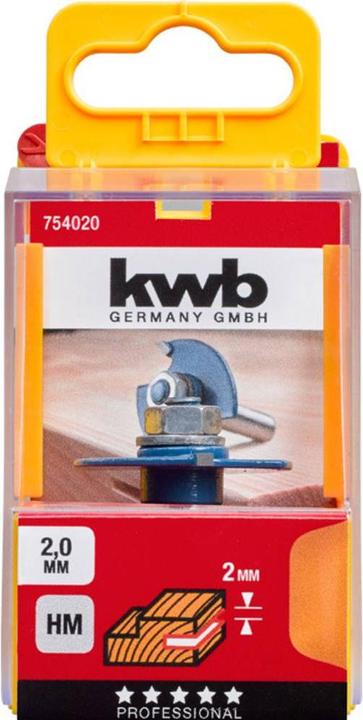 Produktbild kwb 754020 Nutfräser 2 mm