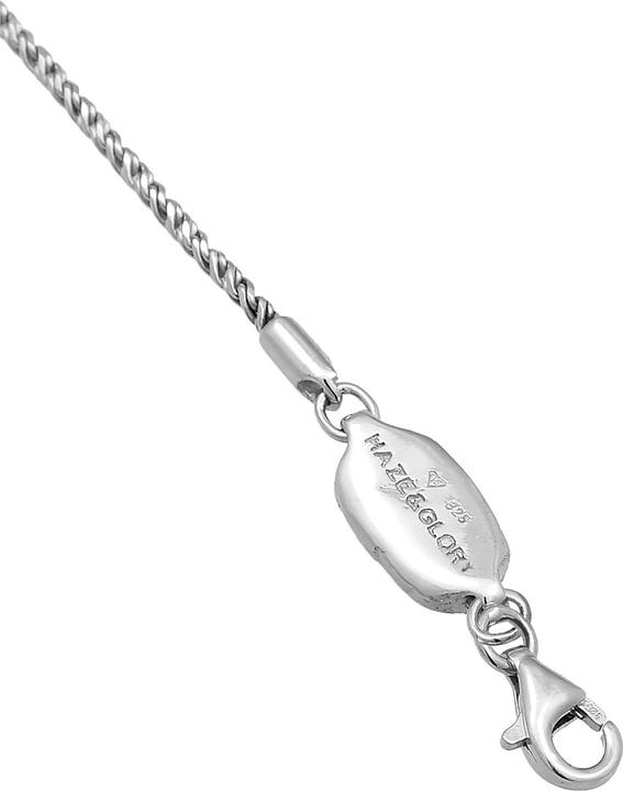Produktbild Haze & Glory Armband Herren Kordelkette - Paradise 925 Silber oxidiert (21 cm, 925er Sterling Silber)