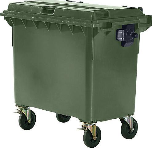 Actual product image kaiserkraft Plastic large waste container, according to DIN EN 840 (660 l)