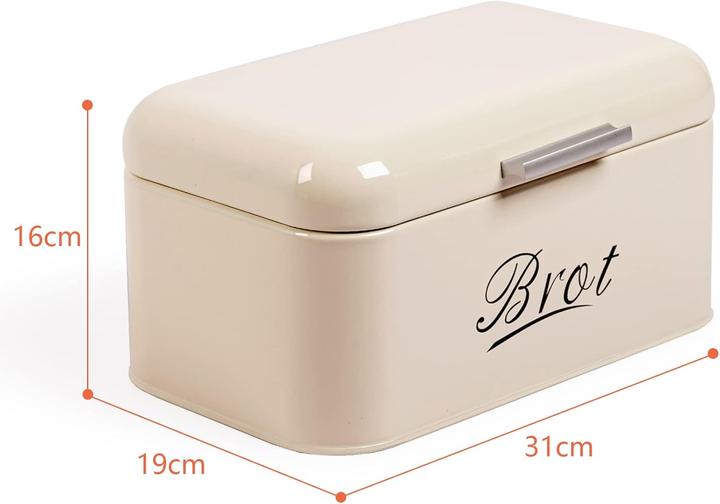 Actual product image Theo&Cleo Grosser Brotkasten mit Deckel im Retro Design