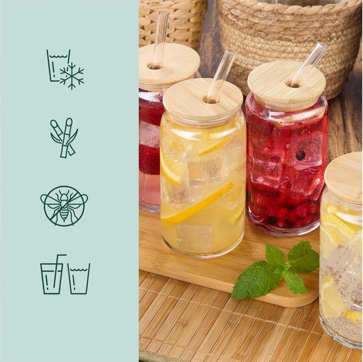 Produktbild Relaxdays 4x Trinkgläser (0.45 l, 4 x)