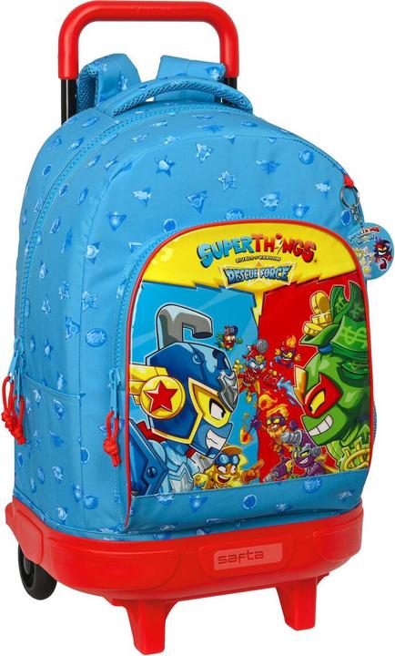 Superthings Schulrucksack mit Rädern Rescue force 33 x 45 x 22 cm Blau