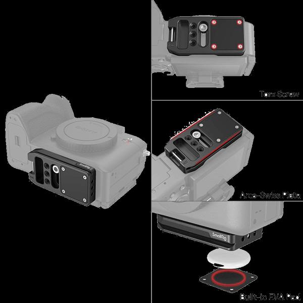 Actual product image SmallRig MD4150 Quick Release Mount Plate for AirTag (Stand adapter)