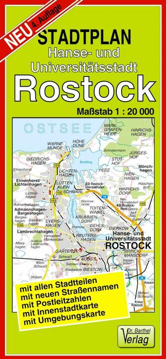 Produktbild Dr. Barthel Stadtpläne. Hansest.Rostock