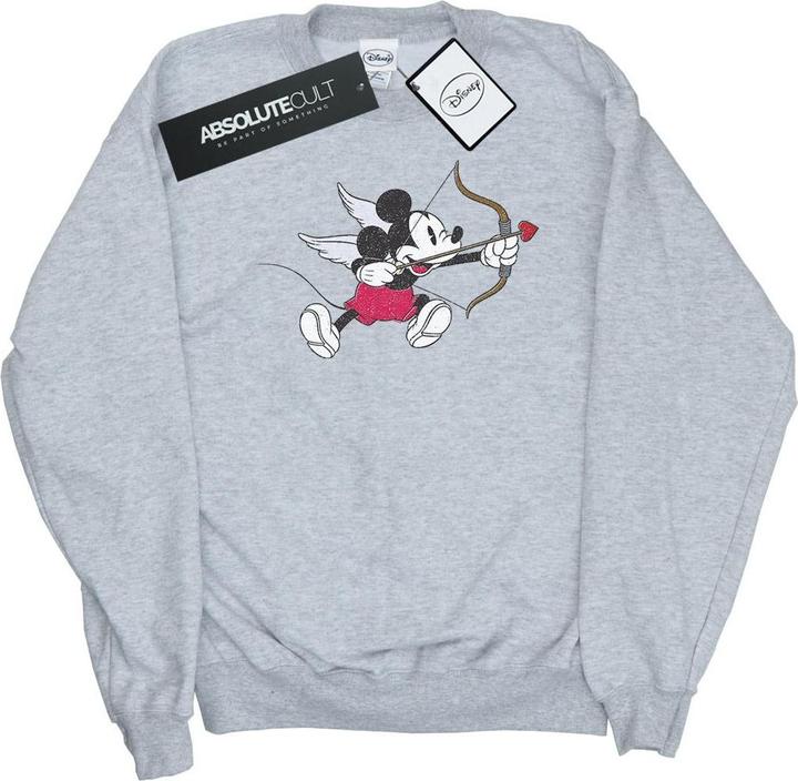 Actual product image Disney Womens/Ladies Mickey Mouse Love Cherub Sweatshirt (XL)