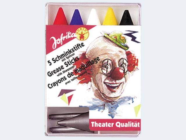Actual product image Jofrika 5 make-up pencils with sharpener