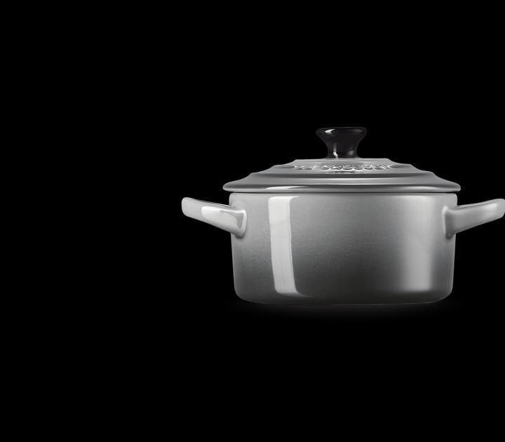 Productafbeelding Le Creuset Mini Cocotte donkergrijs (Braadpan + kasserol, Keramiek)