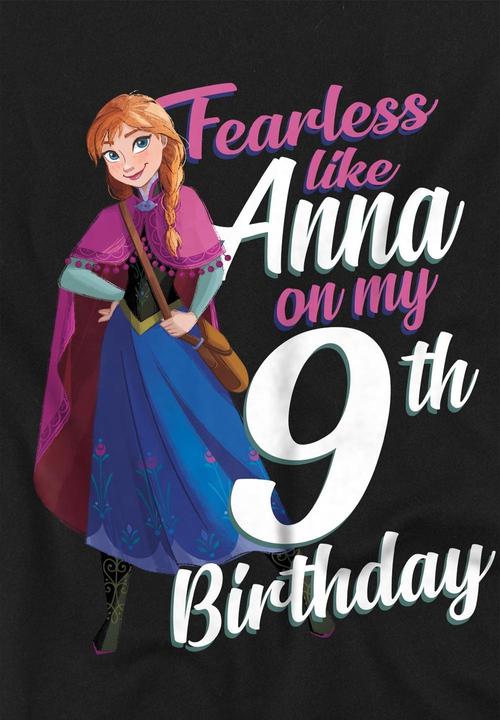 Immagine prodotto Disney Frozen Fearless Like Anna Maglietta Nono Compleanno Bambini (140)