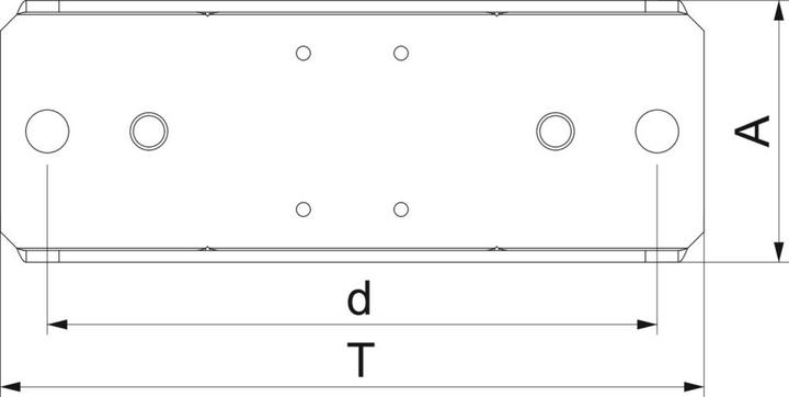 Image du produit OBO Bettermann OBO BSKM-AD 1025RW Support pour montage suspendu 100x250 blanc pur (2500 cm)