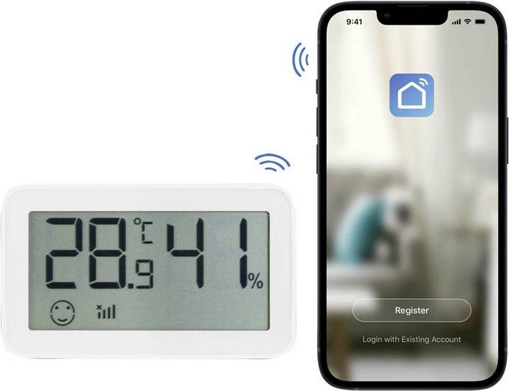 Actual product image LogiLink Wi-Fi Smart Thermo-Hygrometer, Tuya compatible