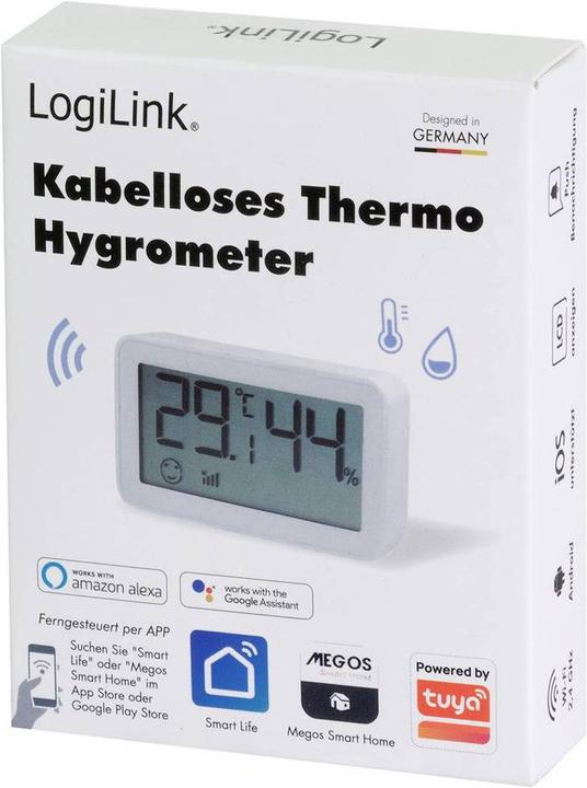Actual product image LogiLink Wi-Fi Smart Thermo-Hygrometer, Tuya compatible