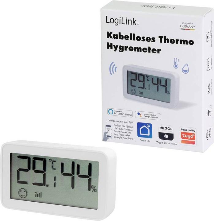 Actual product image LogiLink Wi-Fi Smart Thermo-Hygrometer, Tuya compatible