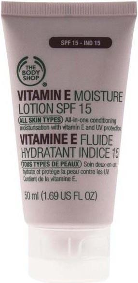 Body Shop Vitamin E Moisture Lotion SPF15 (Sonnencreme, SPF 15, 50 ml)