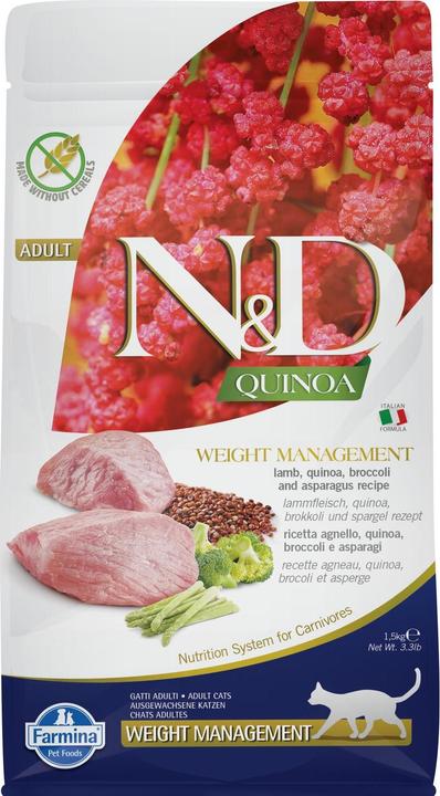 Immagine prodotto Farmina Agnello e broccoli per la gestione del peso felino (1,5 kg) (Adulto, 1.50 pz., 1500 g)