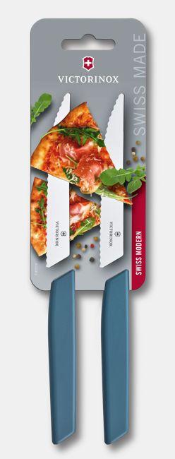 Immagine prodotto Victorinox Set di coltelli da bistecca Swiss Modern 2 pezzi, Blu (2 Pezzo/i, Coltello)