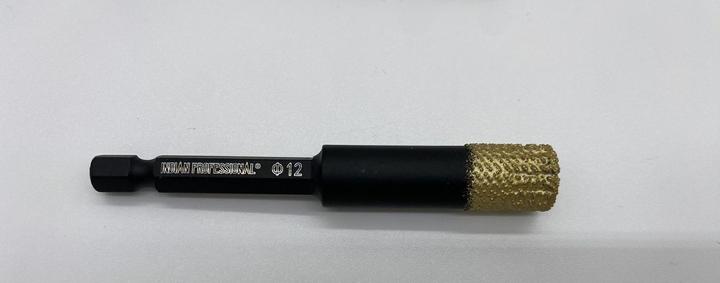 Actual product image Indian Professional Diamond bit Hex 12 mm dry drilling (12 millimetres)