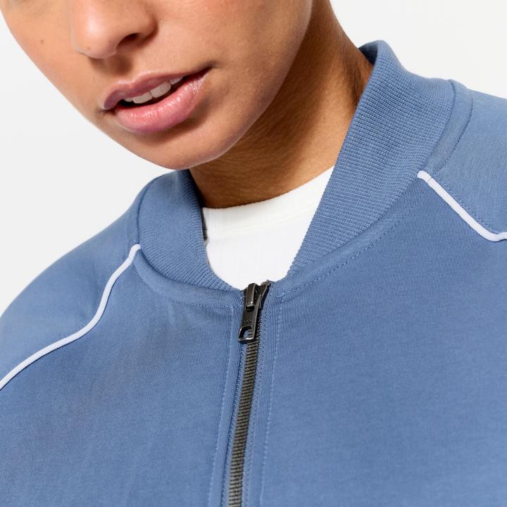 Immagine prodotto Domyos Bomberjacke mit Reissverschluss Damen blau mit weiss (XS)