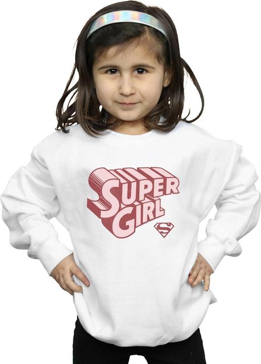 Image du produit - Sweat SUPERGIRL RETRO LOGO - Fille (116)