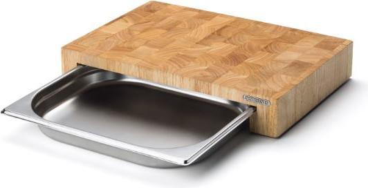 Image du produit Continenta Planche à découper avec tiroir en acier inoxydable