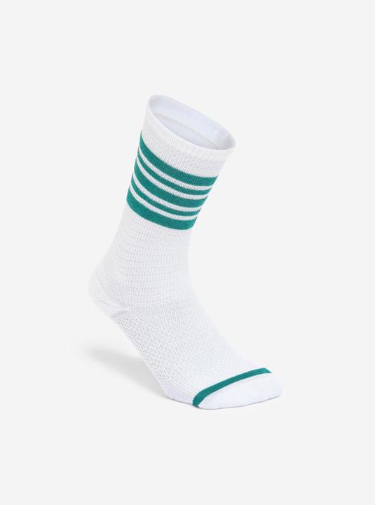 Image du produit Decathlon Chaussettes mid calf, vert et blanc, lot de 2 (35, 38)